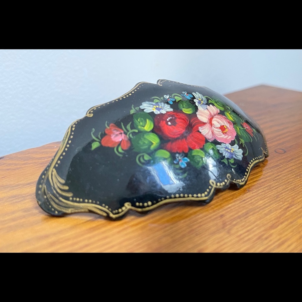 Russian Hand Painted Hair Barrette